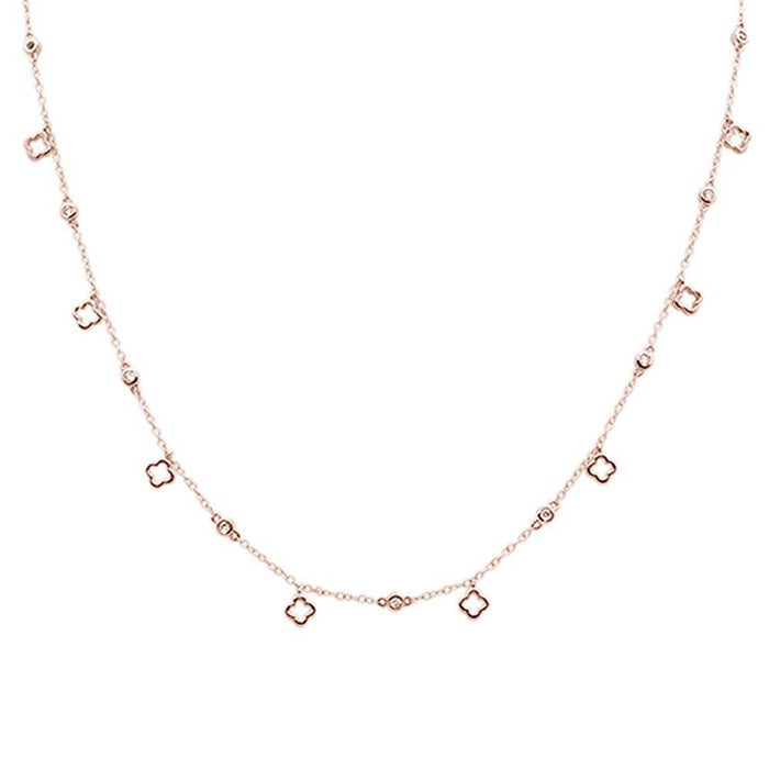 DIAMOND CLOSEOUT! .25ct G SI 14k Rose Gold Diamond Pendant Necklace 16" Long+(1"ext)