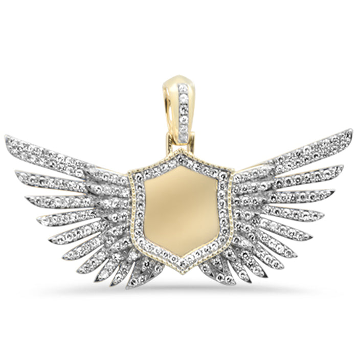 DIAMOND CLOSEOUT! 1.30ct F SI 10K Yellow Gold Diamond Diamond Hip Hop Iced Out Memory Pendant