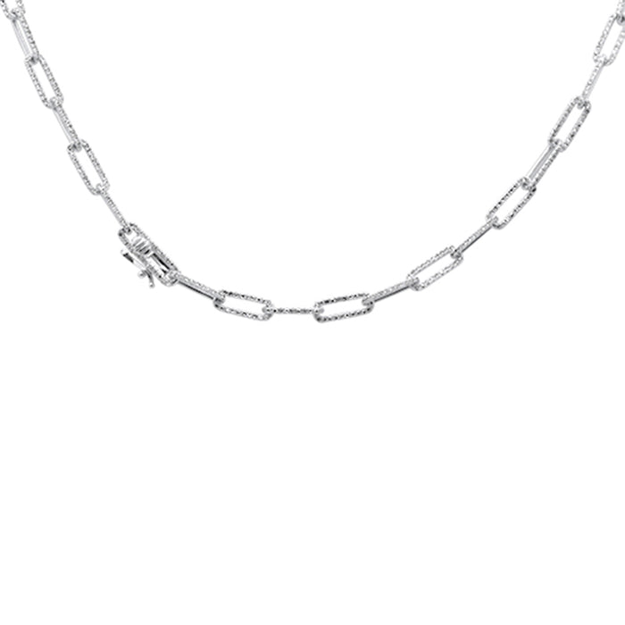 DIAMOND CLOSEOUT! 1.77ct G SI 14K White Gold Diamond Paperclip Necklace 16"