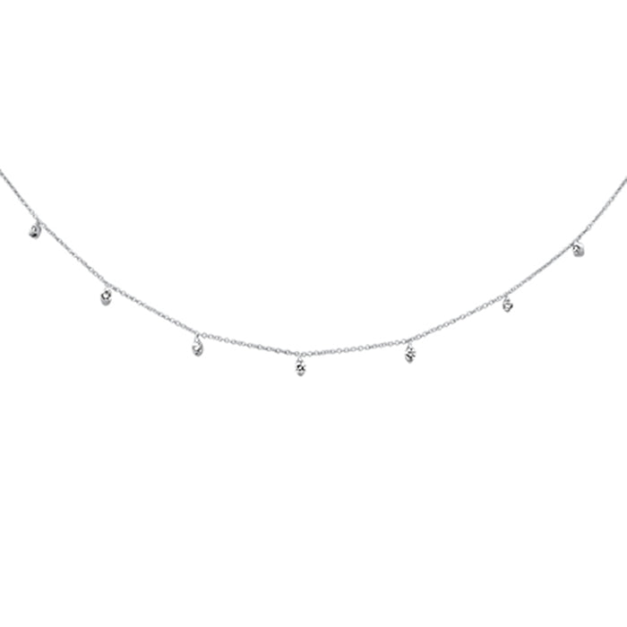 SPECIAL! .34ct G SI 14K White Gold Diamond Dia By the Yard Pendant Necklace