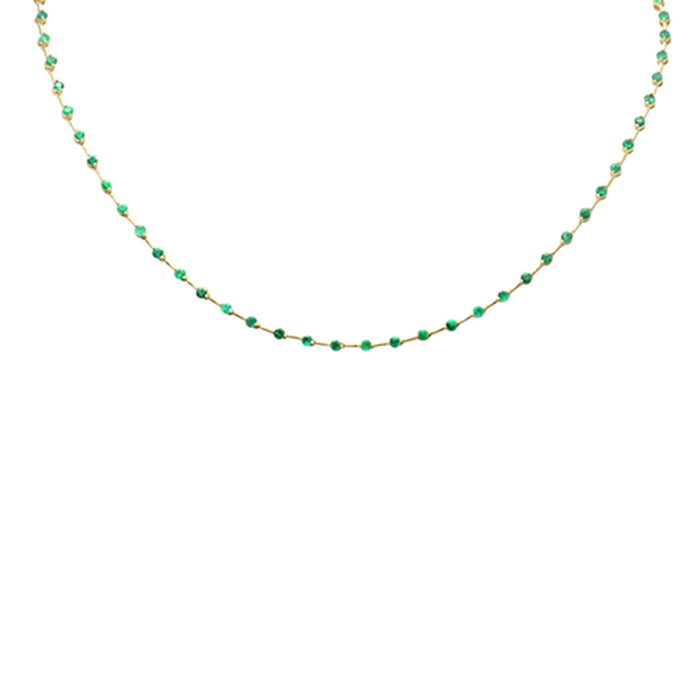 DIAMOND CLOSEOUT! 2.77ct G SI 14K Yellow Gold Emerald Gemstones Pendant Necklace 16" Long
