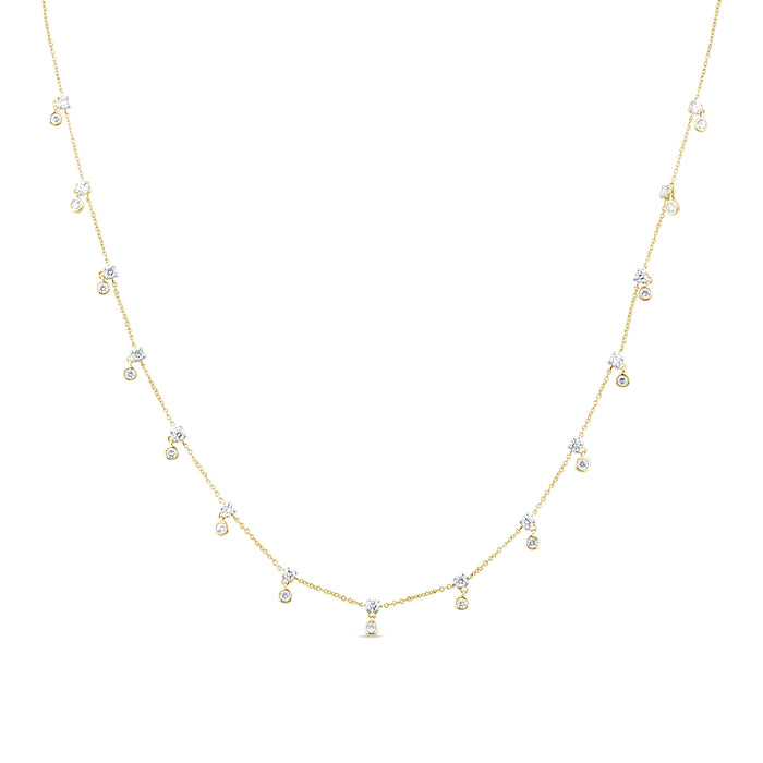 DIAMOND CLOSEOUT! 1.29ct G SI 14K Yellow Gold Diamond Pendant Necklace 16+2" Ext