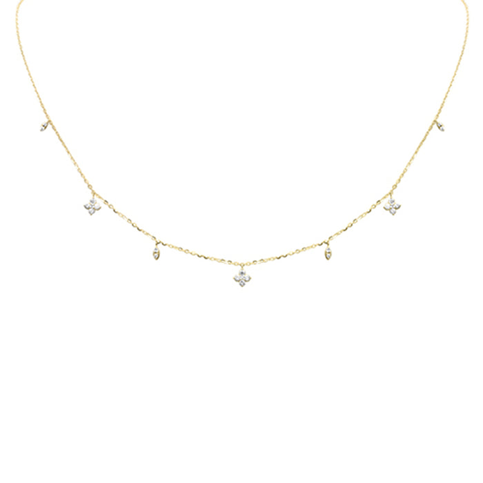 SPECIAL! .28ct G SI 14K Yellow Gold Diamond Pendant Necklace 16+2" Long