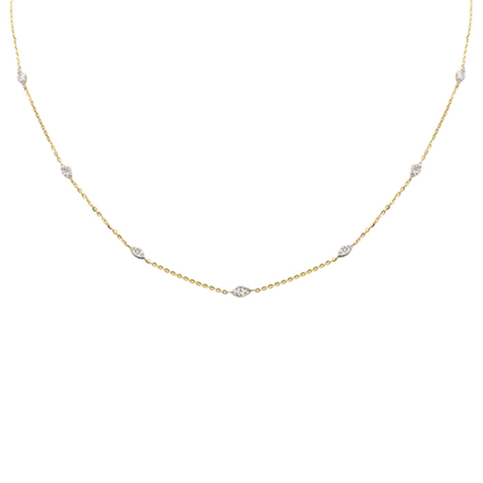 SPECIAL! .31ct G SI 14K Yellow Gold Diamond Pendant Necklace 16+2" Long