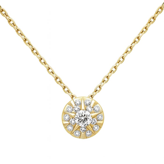 SPECIAL! .20ct G SI 14K Yellow Gold Diamond Round Shape Pendant Necklace 18" Long