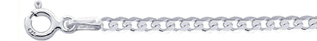 050-3MM Flat Curb Chain .925 Solid Sterling Silver Sizes 16-20" NEW