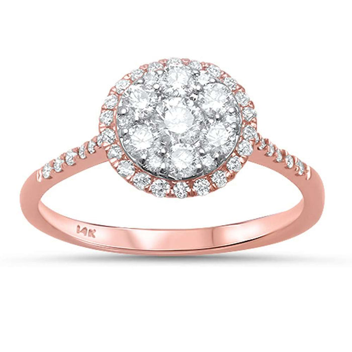 DIAMOND CLOSEOUT! .67ct G SI 14kt Rose Gold Engagement Solitaire Diamond Ring Size 6.5