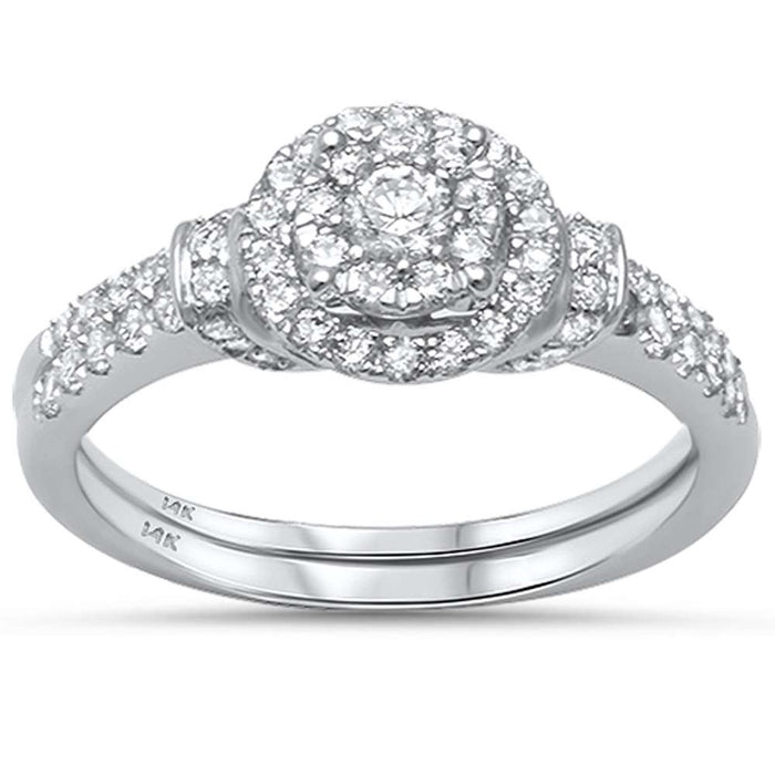 DIAMOND CLOSEOUT! .80ct G SI 14kt White Gold Round Engagement Solitaire Diamond Ring Size 6.5