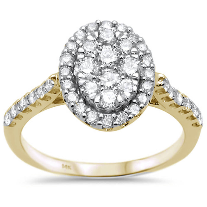 DIAMOND CLOSEOUT! 1.0ct 14k Yellow Gold Oval Solitaire Diamond Engagement Ring size 6.5