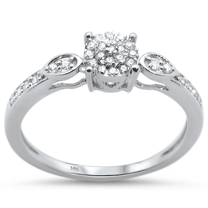 .17ct 14KT White Gold Diamond Engagement Ring Size 6.5