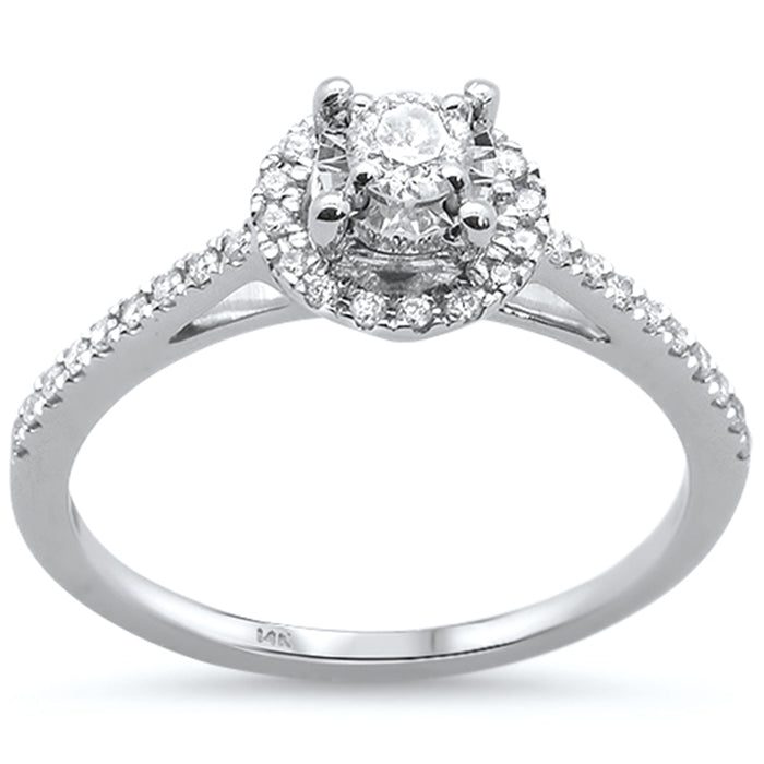 SPECIAL! .30ct 14K White Gold Diamond Engagement Ring Size 6.5