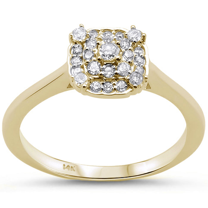 DIAMOND CLOSEOUT! .26cts 14k Yellow Gold Diamond Engagement Solitaire Ring Size 6.5