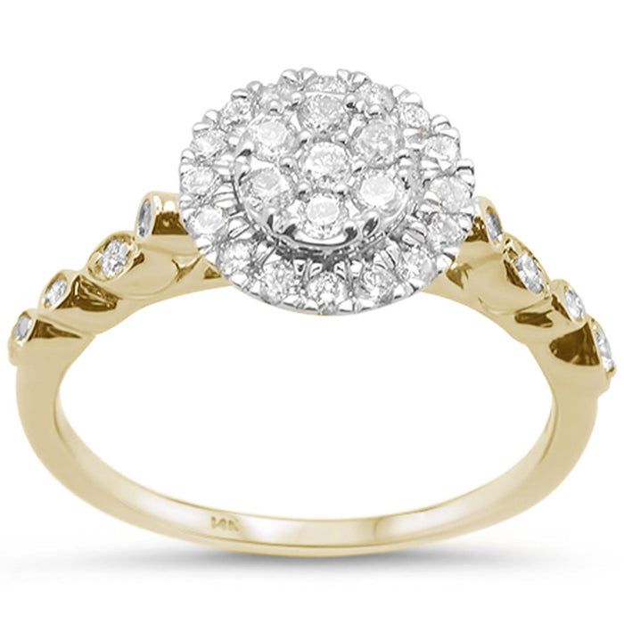 DIAMOND CLOSEOUT! .50CT G SI 14KT Yellow Gold Diamond Round Diamond Solitaire Style Ring Size 6.5