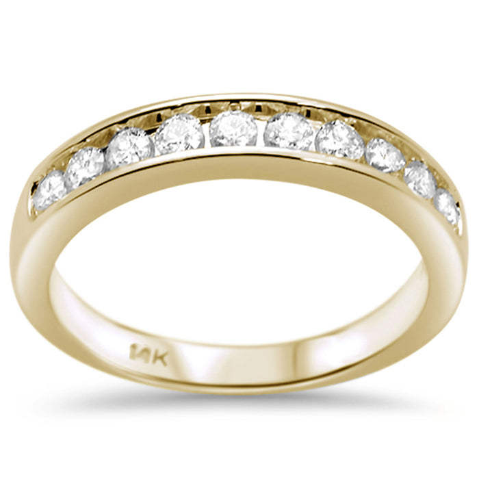 DIAMOND CLOSEOUT! .82ct G SI 14K Yellow Gold Diamond Women's Ring Size 6.5