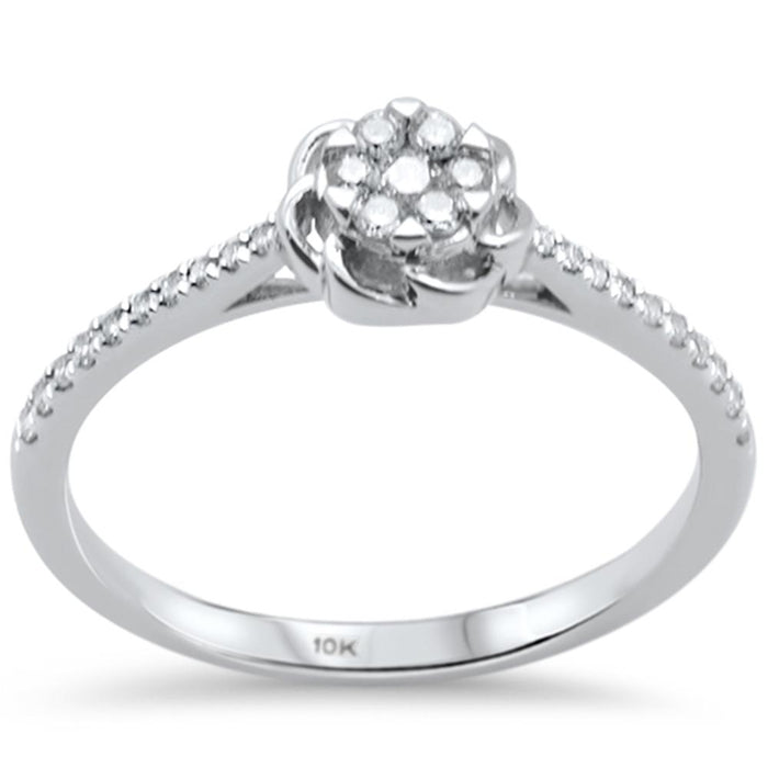 DIAMOND CLOSEOUT! .20ct G SI 14K White Gold Diamond Engagement Ring