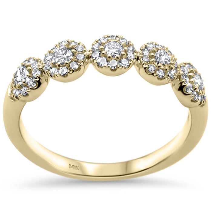 DIAMOND CLOSEOUT! .50ct G SI 14K Yellow Gold Diamond Band Ring Size 6.5