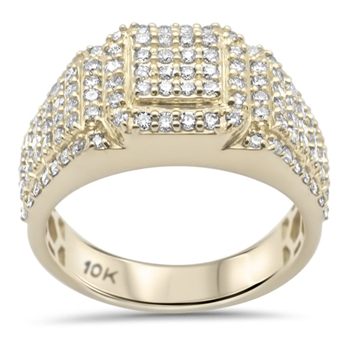 DIAMOND CLOSEOUT! 1.43ct G SI 10K Yellow Gold Men's Ring Band
