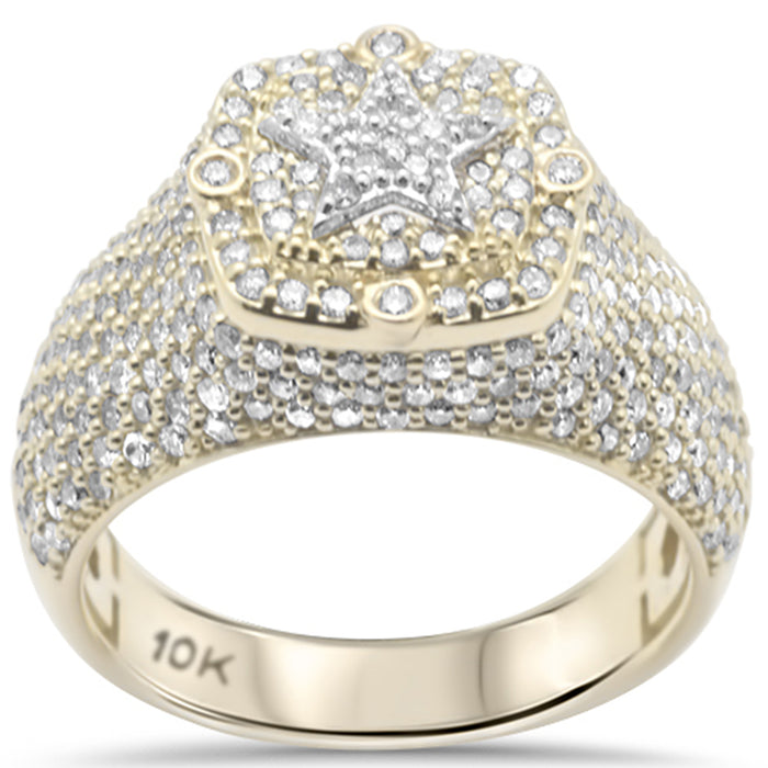 DIAMOND CLOSEOUT! 2.14ct G SI 10K Yellow Gold Men's Ring Band