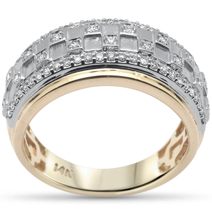 DIAMOND CLOSEOUT! .49ct G SI 14K Yellow Gold Diamond Men's Band
