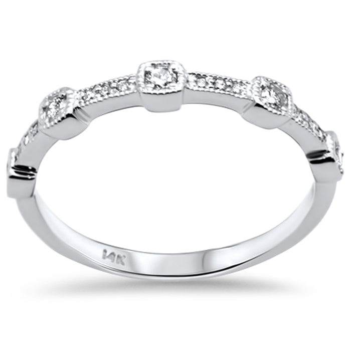 DIAMOND CLOSEOUT! .20ct G SI 14K White Gold Women's Diamond Ring Band