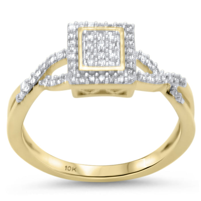 DIAMOND CLOSEOUT! .25ct G SI 10K Yellow Gold Diamond Engagement Ring Size 6.5