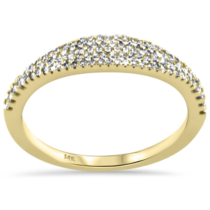 DIAMOND CLOSEOUT! .25ct G SI 14K Yellow Gold Diamond Anniversary Band Ring Size 6.5