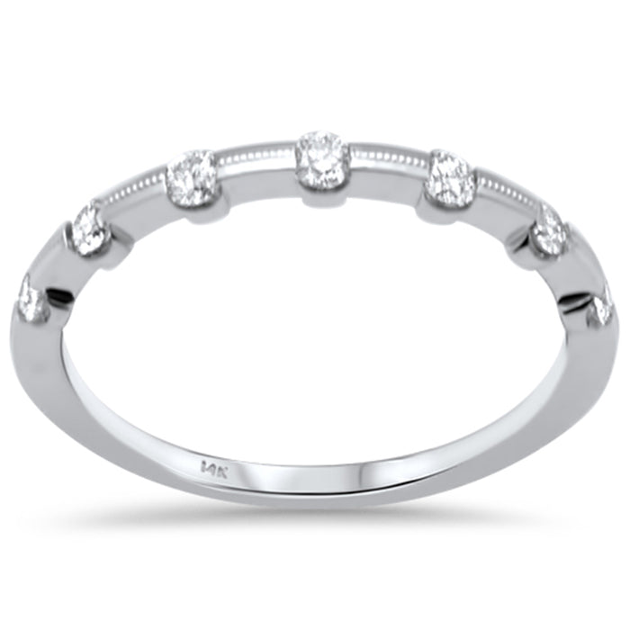 .24ct G SI 14K White Gold Diamond Band Ring Size 6.5
