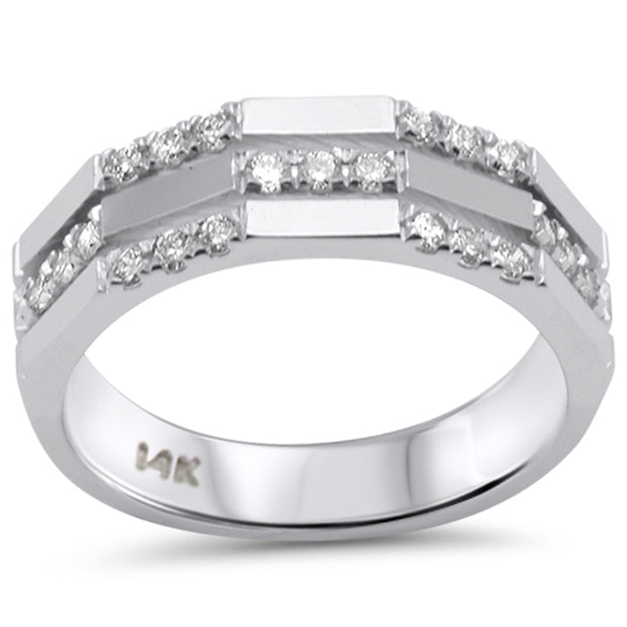 SPECIAL! .34ct G SI 14K White Gold Diamond Band Ring Size 6.5