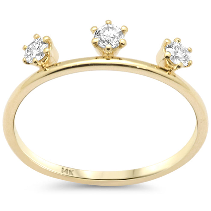 DIAMOND CLOSEOUT! .26ct G SI 14K Yellow Gold Diamond Band Ring Size 6.5