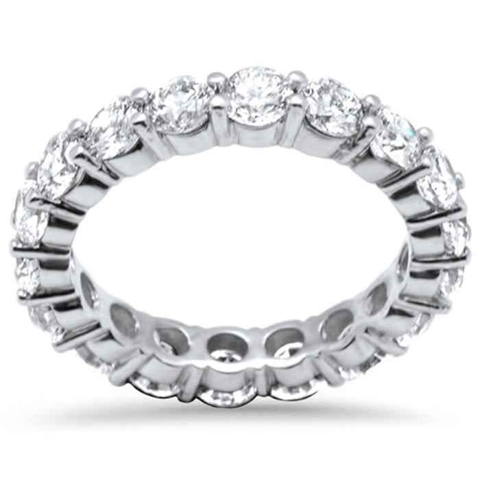 SPECIAL! 3.30ct G SI 14K White Gold Diamond Eternity Ring Size 6.0