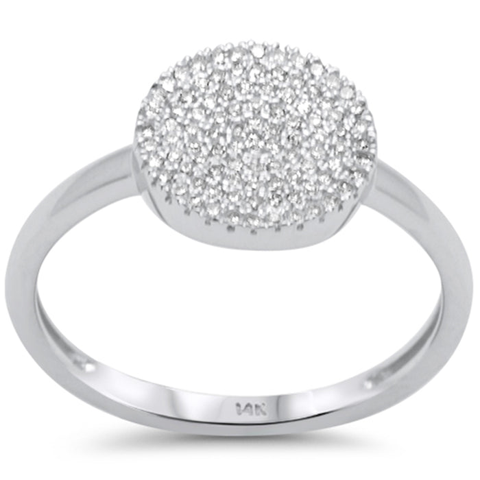 DIAMOND CLOSEOUT! .23ct G SI 14K White Gold Diamond Band Ring Size 6.6