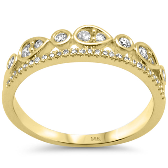 DIAMOND CLOSEOUT! .32ct G SI 14K Yellow Gold Diamond Band Ring Size 6.5