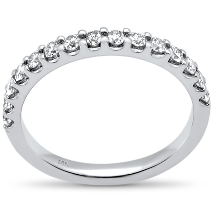 SPECIAL! .50ct G SI 14K White Gold Diamond Wedding Band Ring Size 6.5