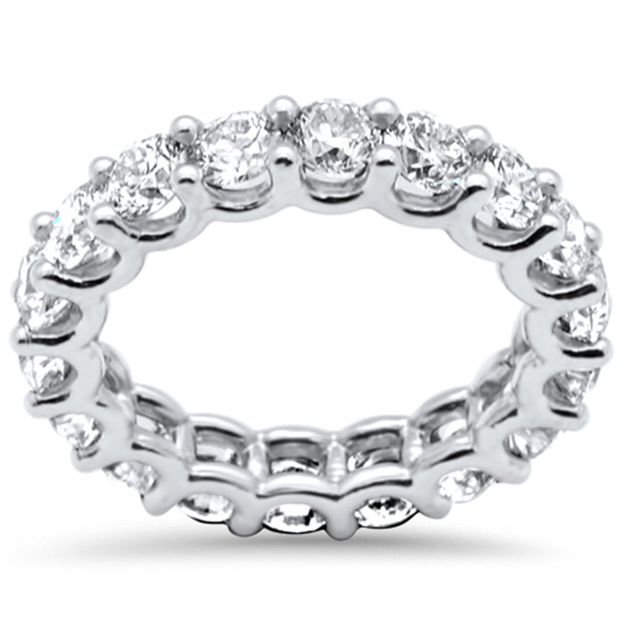 SPECIAL!5.17ct G SI 14K White Gold Diamond Eternity Ring Size 6.5