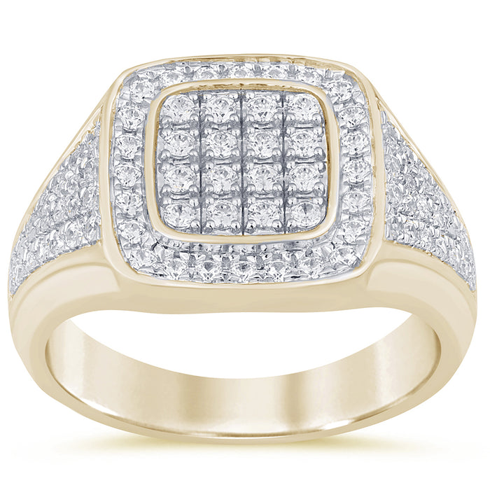 SPECIAL! 1.00ct G SI 14K Yellow Gold Diamond Men's Band Ring Size 10