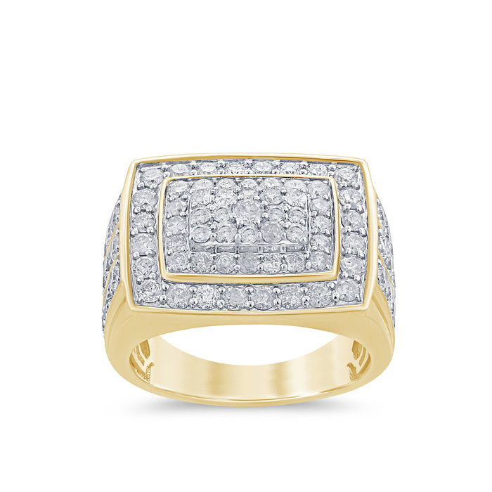SPECIAL! 3.00ct G SI 14K Yellow Gold Diamond Men's Band Ring Size 10