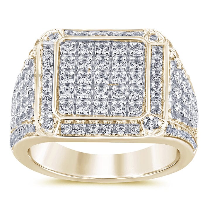 SPECIAL! 2.00ct G SI 14K Yellow Gold Diamond Men's Band Ring Size 10