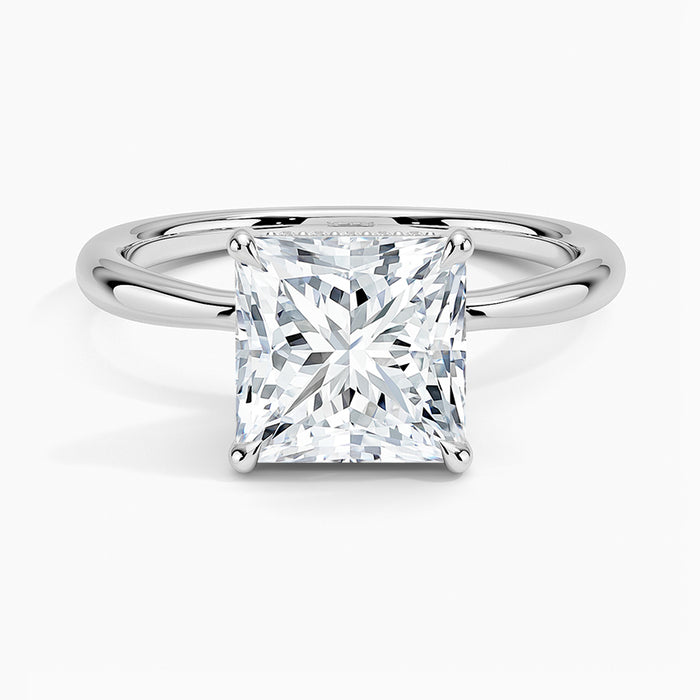 SPECIAL! 1.01ct G SI 14K White Gold Princess Cut Diamond Solitaire Ring Size 6.5