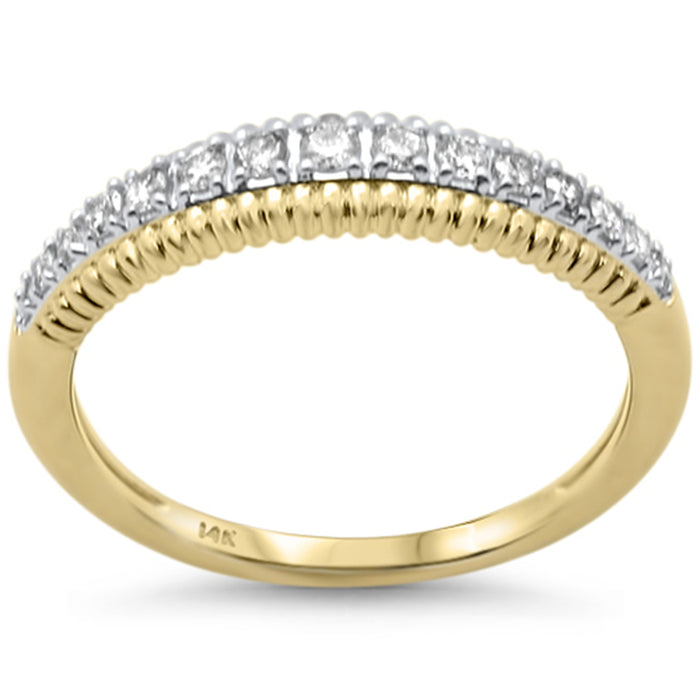 SPECIAL!.24ct G SI 14K Yellow Gold Diamond Band Ring Size 6.5