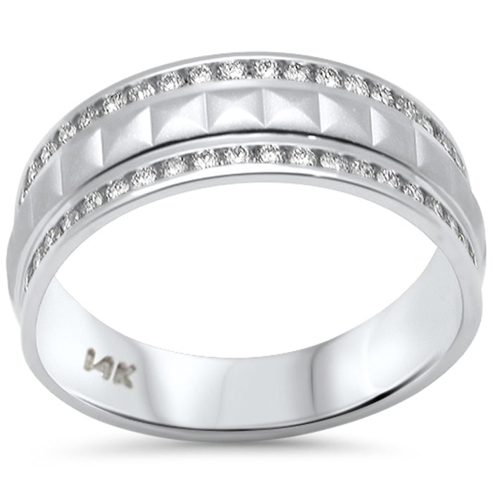 SPECIAL! .53ct G SI 14K White Gold Diamond Band Ring Size 6.5