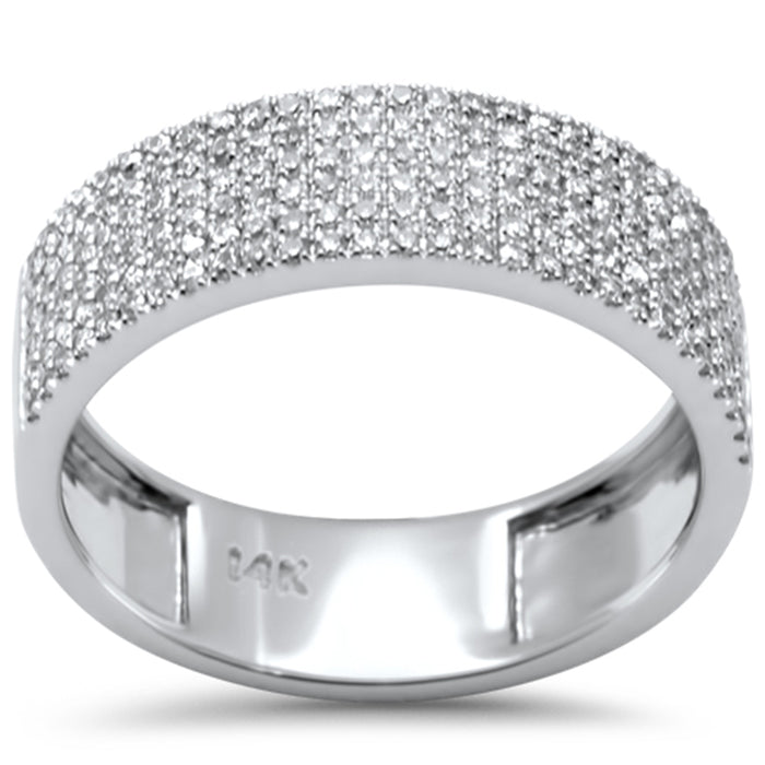 SPECIAL! .40ct G SI 14K White Gold Diamond Ladies Band Ring Size 6.5