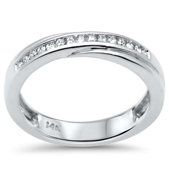 SPECIAL! .13ct G SI 14K White Gold Diamond Ladies Band Ring Size 6.5