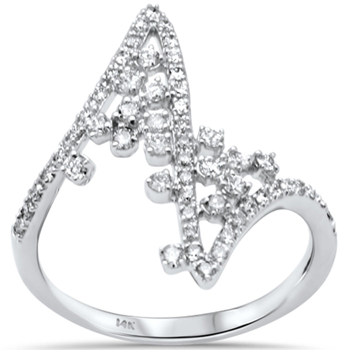 SPECIAL!.55ct G SI 14K White Gold Diamond Ladies Band Ring Size 6.5