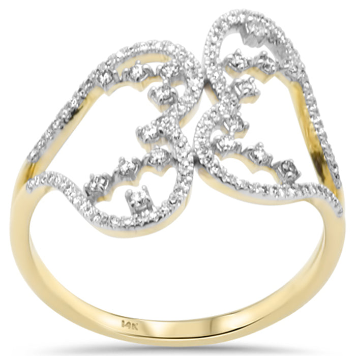 SPECIAL! .26ct G SI 14K Yellow Gold Diamond Women's Band Ring Size 6.5