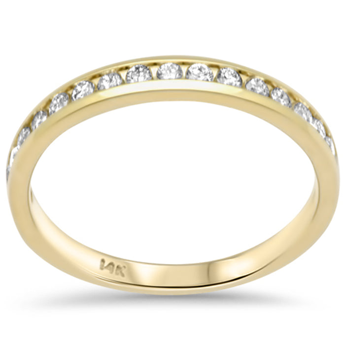 SPECIAL! .33ct G SI 14K Yellow Gold Diamond Wedding Band Size 6.5