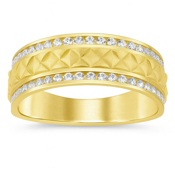 SPECIAL! .52ct G SI 14K Yellow Gold Diamond Men's Band Size 10