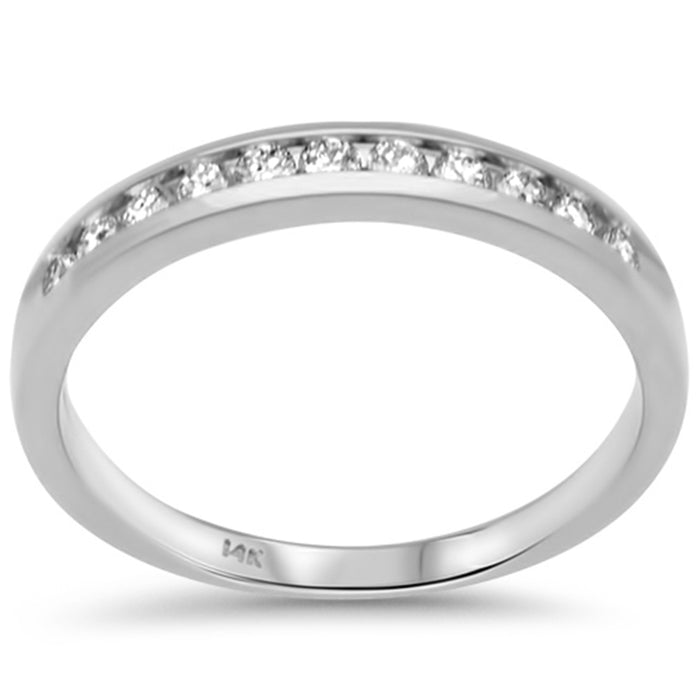 SPECIAL! .36ct G SI 14K White Gold Diamond Wedding Band Size 6.5