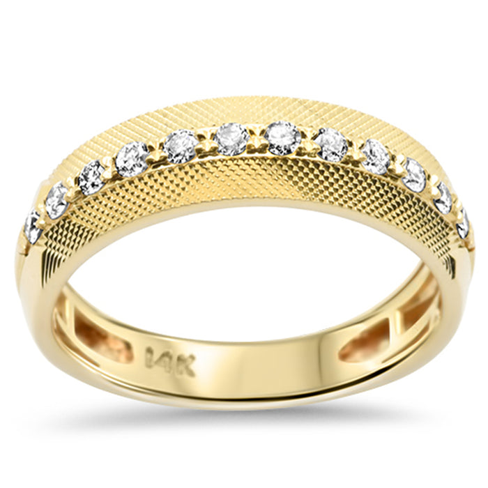 SPECIAL! .37ct G SI 14K Yellow Gold Diamond Men's Wedding Band Ring Size 10