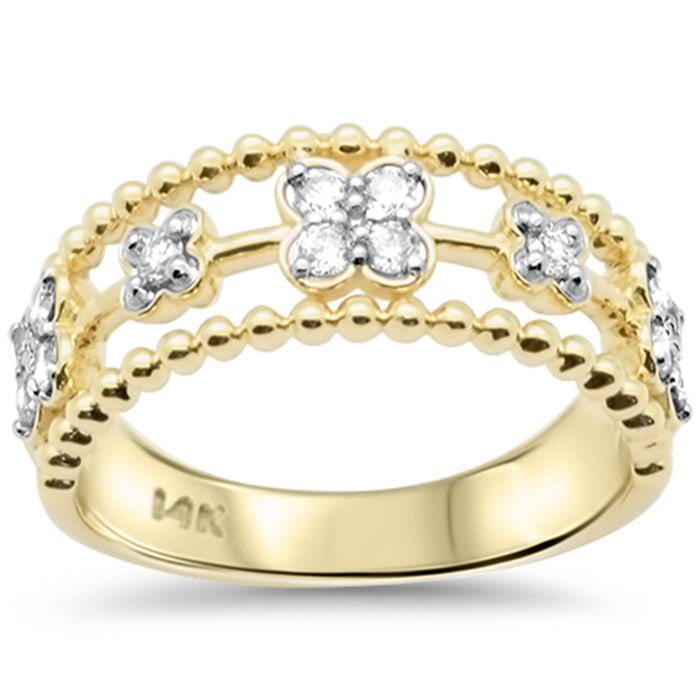 SPECIAL!.31ct G SI 14K Yellow Gold Round Diamond Band Ring Size 6.5