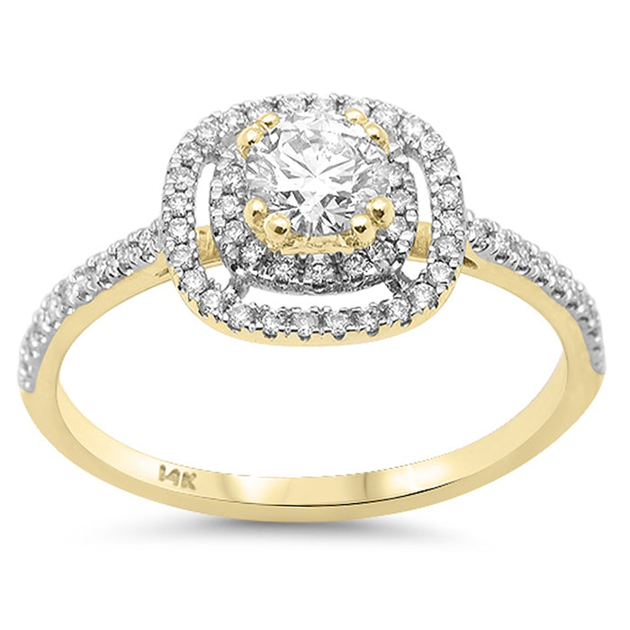 SPECIAL! .62ct G SI 14K Yellow Gold Round Diamond Engagement Ring Size 6.5